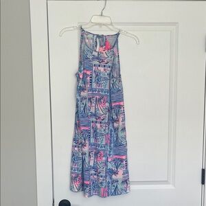 Lilly Pulitzer Pink and Blue Tropical Dress
